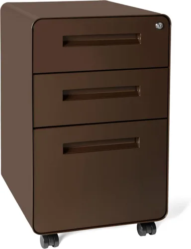 Miniatura 11 de Laura Davidson Furniture Stockpile Archivador de 3 Cajones con Cerradura - Archivador de Metal Bajo Escritorio de Oficina, Carpetas de Archivo