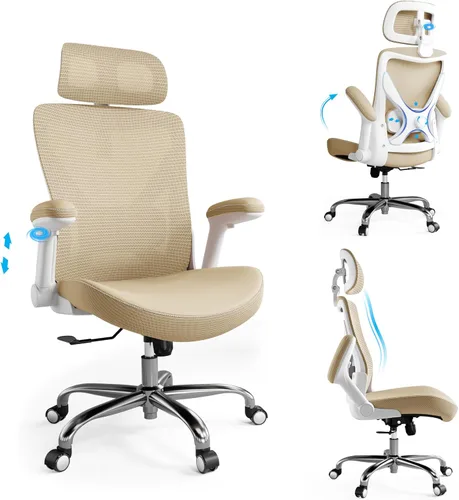 Miniatura 19 de Ergalithic Silla de Oficina Ergonómica para Hogar y Computadora - Silla X en Forma de Malla con Cuero PU y Soporte Lumbar Ajustable - Silla
