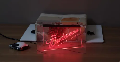 Miniatura 6 de Letrero de neón rojo para decoración de pared, cerveza, bar, club, letreros LED para oficina, hotel, pub, cafetería, fiesta de cumpleaños, cueva