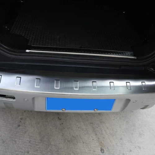 Miniatura 5 de Adhesivos de acero inoxidable para Land Rover Defender 90 110 2020-2022 para placa de parachoques trasero de automóvil (plateado)