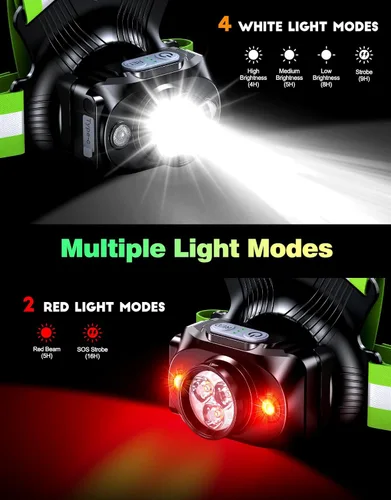 Miniatura 4 de ISEYOU Running Lights for Runners, 500 Lumens Running Light with 45° Adjustable Tilt, 360° Reflective Vest & IPX4 Waterproof Rechargeable Light Up