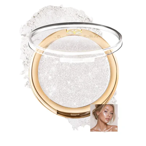 Miniatura 15 de YOUNG VISION Polvo Compacto Iluminador, Polvo de Contorno de Brillo Natural Horneado y Resaltador Facial, Libre de Crueldad, Maquillaje de Resaltado