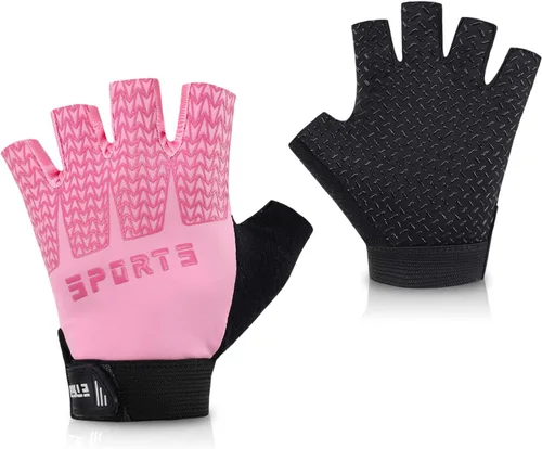 Accmor Guantes deportivos para niños, guantes de medio dedo, guantes de ciclismo para niños y niñas, guantes de pesca para niños, guantes de pesca