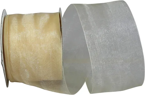 Miniatura 77 de Reliant Ribbon 25621-053-09C Cinta transparente de gasa, 1-1/2 pulgadas x 100 yardas, azul