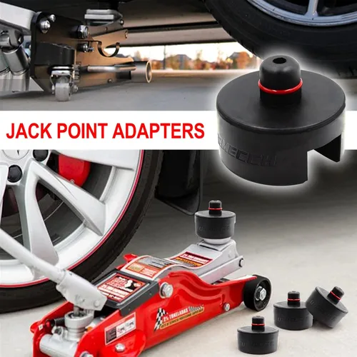 Miniatura 5 de Jack Pad para Tesla Model 3/Y/S/X, 4 paquetes de goma para elevación de piso, almohadillas de elevación de gato, adaptador de herramienta