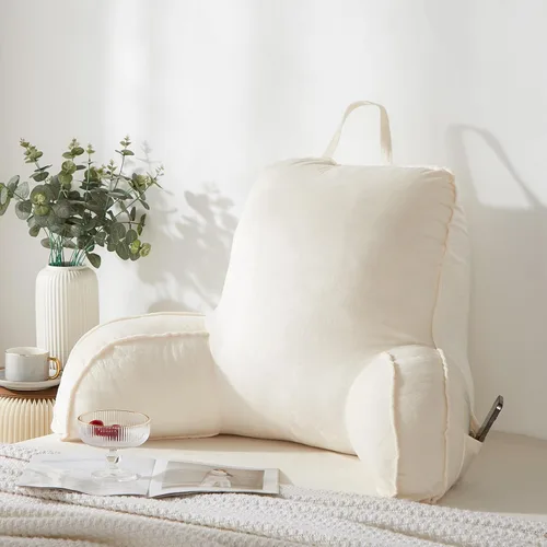 StarAneer - Almohada de lectura para sentarse en la cama para adultos, respaldo para sentarse en la cama, almohada, almohada de respaldo y soporte