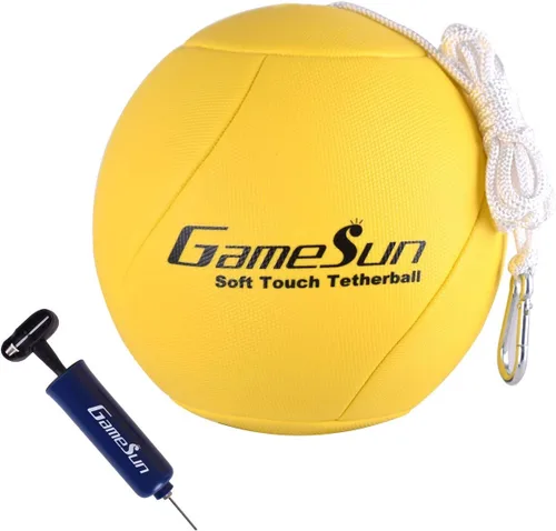 Miniatura 8 de Tetherball and Rope,Full-Size Soft Rubber, Portable Tetherballs with Soft Rope - Great Outdoor Game for Family Fun Play
