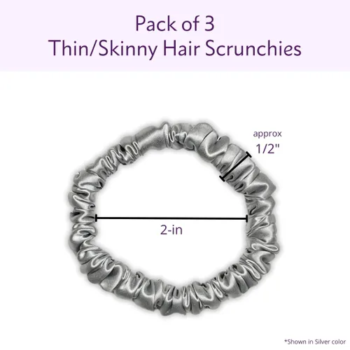 Miniatura 5 de Mulberry Park Silks 100% seda pura, paquete de 3 unidades, evita el encrespamiento, reduce la rotura, suave para todo tipo de cabello, accesorios