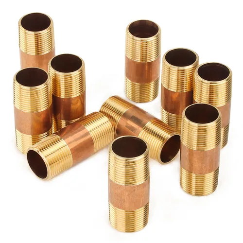 Miniatura 19 de LTWFITTING Tubería de latón para cerrar pezones de 1 pulgada macho NPT (paquete de 5)