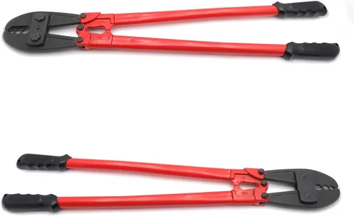 Miniatura 6 de Herramienta de prensado de estampación de swager de mano de 30" para cable de cuerda de alambre 5/32" 1/4" 5/16" [P/N: ET-TOOL030-30-RED]