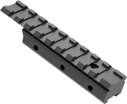 Adaptador de cola de milano a riel Picatinny de 1.25 pulgadas de altura, 14 ranuras de 0.433 in a 0.827 in, adaptador para riel Picatinny de 3/8 a