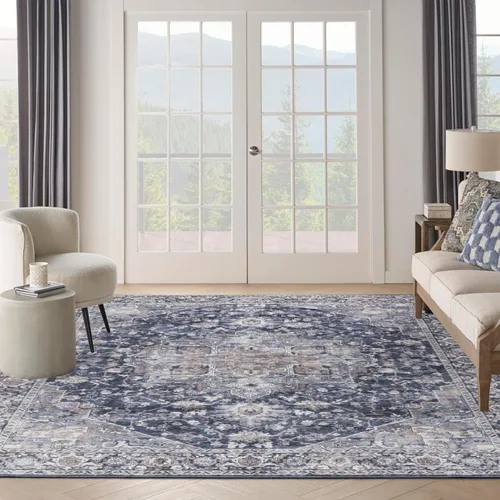 Miniatura 77 de Nourison Home New Concept - Alfombra lavable de 6 x 9 pies, fácil de limpiar, no se desprende, para dormitorio, sala de estar, comedor y cocina
