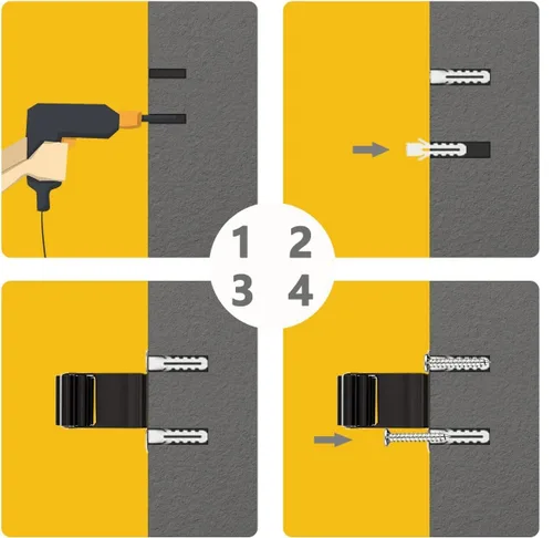 Miniatura 7 de Verdenu Paquete de 15 soportes de pared para escoba, soporte de pared para trapeador y escoba, colgador de trapeador Command de acero inoxidable