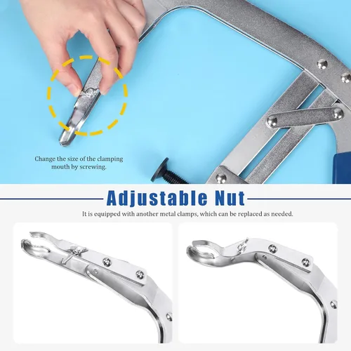 Miniatura 6 de Glarks 5 compresores universales de resorte de válvula con capacidad de 3.5 a 9 pulgadas y kit de lapper de válvula, 1 herramienta de extracción