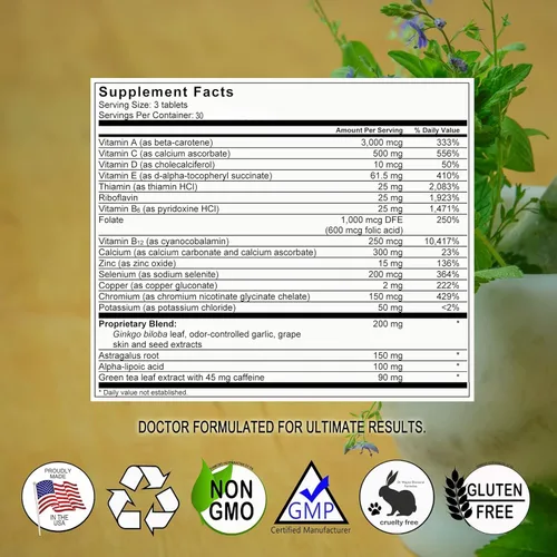 Miniatura 2 de Diamond Healthy Horizons Multivitamínico – Multivitamínico natural para apoyar el alivio del estrés y proporcionar nutrientes esenciales