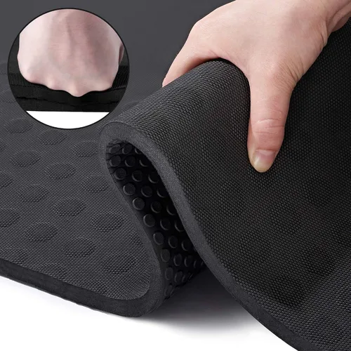 Miniatura 8 de JELS - Tapete de yoga extra grueso, 2/5 pulgadas, diseño ergonómico 3D antideslizante, material TPE certificado SGS, tapete de yoga para hombres