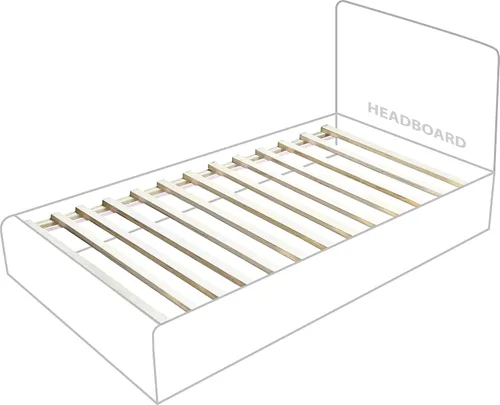 Miniatura 9 de Meridian Furniture OliverCream-T Colección Oliver Modern Cama individual tapizada de tela boucle contemporánea con acabado de cepillo de alambre