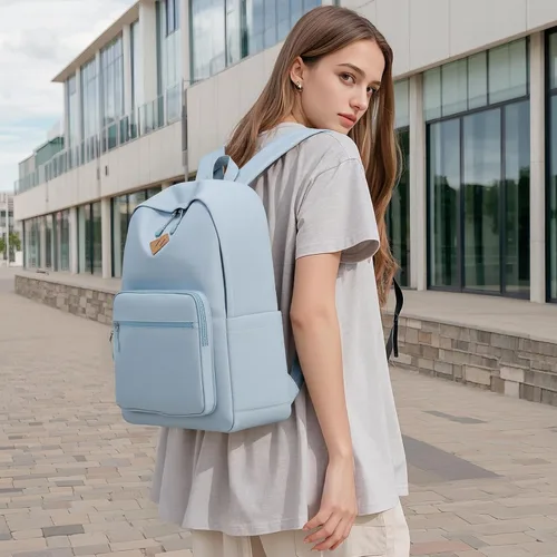 Miniatura 2 de Mochila Lohol Clásica para Escuela, Viaje, Universidad, Resistente al Agua y Duradera, Azul