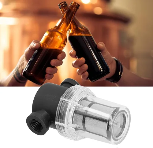 Miniatura 4 de Cyrank Inline Beer Filter, Beer Inline Filter Strainer Beer Brewing Filter Beer Mesh Filter for Home Brewing 150 80 Mesh Water and Beer Filtering