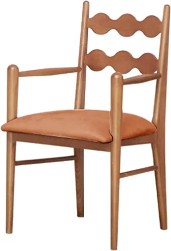 Miniatura 39 de Sillas de comedor tapizadas, silla de cocina con respaldo, silla de sala de estar con brazos versátil asiento de comedor de granja, sillas