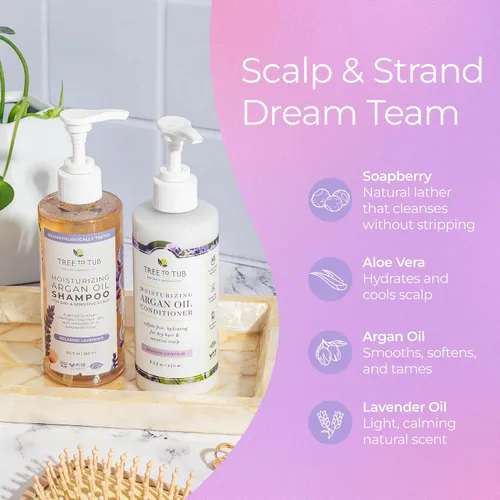 Miniatura 5 de Tree To Tub Champú y acondicionador de lavanda para cabello seco, cuero cabelludo seco, encrespamiento, champú y acondicionador hidratante de aceite
