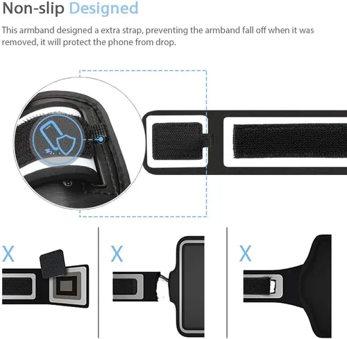 Miniatura 4 de Brazalete para Galaxy S26 S25, resistente al agua, gimnasio, correr, entrenamientos, teléfono para Samsung Galaxy S26 S25 S24 S23 S22 con tarjetero