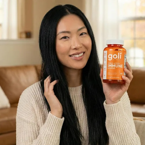 Miniatura 7 de Goli Gomitas de vitaminas inmunológicas, 60 unidades, saúco, vitamina C, D y zinc, veganas, sin OMG, sin gluten y sin gelatina, paquete de 1