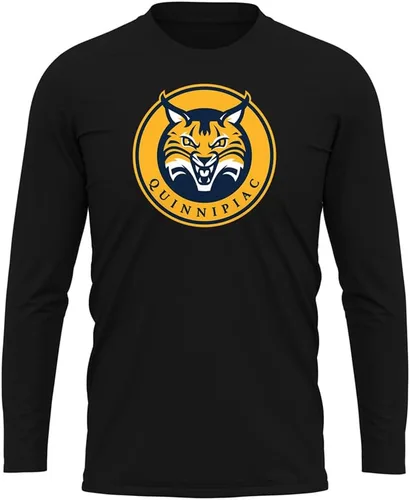 Miniatura 68 de Camisa deportiva de manga larga oficial de la NCAA Collegiate para hombre, colección negra con logotipo primario