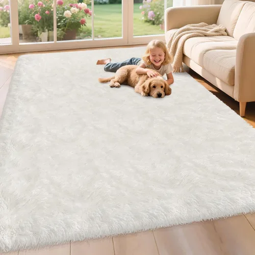 Miniatura 102 de Alfombras de pasillo beige de 2 x 6 pies para dormitorio, sala de estar, alfombra de felpa suave y esponjosa, alfombra de pasillo para pasillos