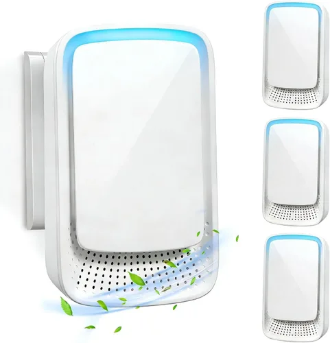 Purificador de aire enchufable mejorado 2026, paquete de 4 ionizadores de aire para el hogar, silencioso, sin filtro, mini purificador de aire