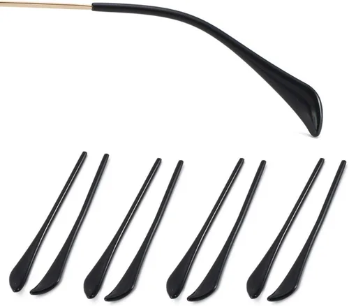 Puntas de extremo de las patillas, puntas de extremo de gafas de plástico antideslizantes, piezas de calcetín de oreja, funda de tubo, puntas de