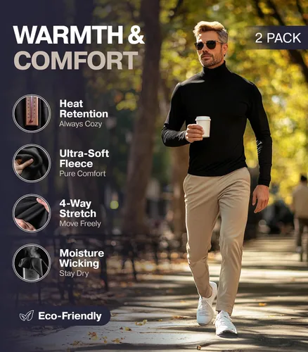 Miniatura 2 de Thermajohn Thermal Shirts for Men Long Sleeve Thermal Compression Shirts for Men Base Layer Cold Weather