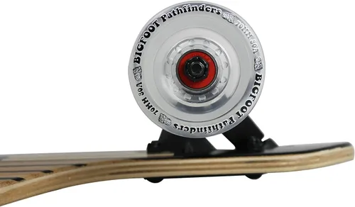 Miniatura 4 de Paradise Longboard Drop Through Complete Cruiser Skateboard, Tiki Face, 9.5 x 44 pulgadas