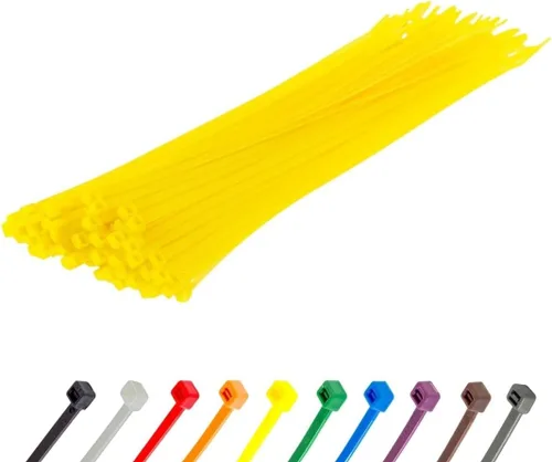 Miniatura 154 de GTSE - Paquete de 100 bridas con cremallera de 20.3 cm, color plateado/gris, 8.06 kg de resistencia, bridas de nailon grises resistentes a los rayos
