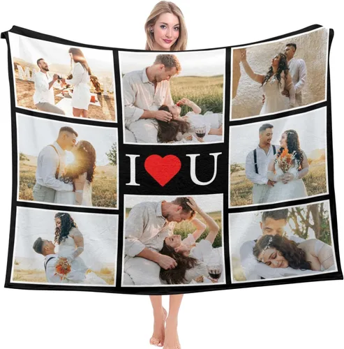 Miniatura 27 de Manta de arcoíris personalizada para familia, adultos, niños, mantas con nombre personalizado con patrón de arco iris para niños y niñas, lindas