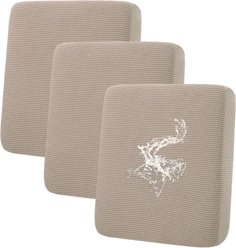 Miniatura 68 de hyha Fundas impermeables para cojines de sofá para mascotas, funda antideslizante para asiento de sofá para perros lavable, tela de jacquard Gris