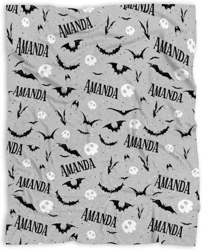Miniatura 15 de Manta de murciélago de Halloween para bebé, regalo súper suave, manta acogedora para recién nacido, manta de recepción para bebé, manta para cuna