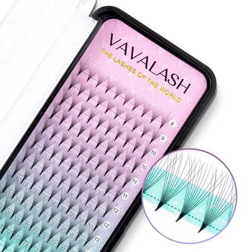 Miniatura 2 de Extensiones de pestañas postizas 3D 4D 5D 6D 8D 9D 10D, espesor 0.07/0.1 C/D, pestañas rizadas, tallo medio, abanicos prefabricados, volumen ruso