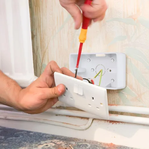Miniatura 4 de Baluue Caja de salida de montaje en superficie, caja eléctrica ABS de una sola banda para interruptor de superficie de pared y receptáculo, extensor