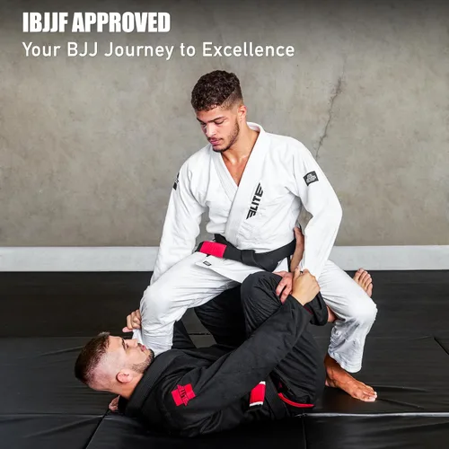 Miniatura 6 de Elite Sports - Kimono para hombres, gi, aprobado por la IBJJF, tela pre-encogida con cinturón para Jiu Jitsu brasileño (ver guía de tallas)