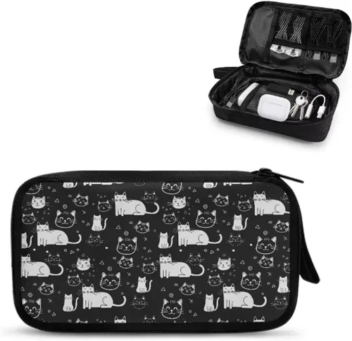 Miniatura 30 de Organizador electrónico de playa Bolsa de accesorios de tecnología Accesorios electrónicos Estuche de transporte Bolsa de almacenamiento para cable