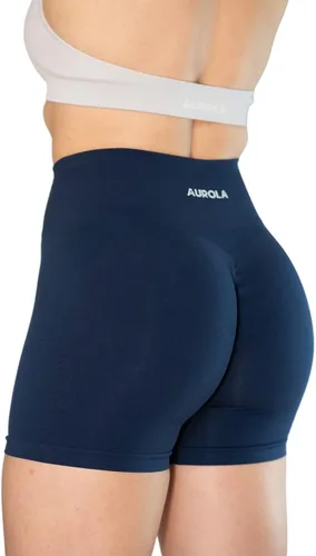 Miniatura 5 de AUROLA Intensify - Pantalones cortos deportivos sin costuras de cintura alta para mujer, para correr, gimnasio, fitness, yoga, entrenamiento