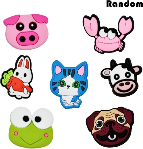 Miniatura 7 de Lote de dijes para zapatos decoración aleatoria de diferentes hebillas encantadoras formas frescas accesorios de zapatos para sandalias y pulseras