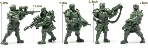 Miniatura 3 de Fantasy Creature - Mini figura de acción - Polar Guardsmen de 2 pulgadas 1/32 - 5 figuras de fantasía - XL escala 1/32 DND personajes accesorios RPG