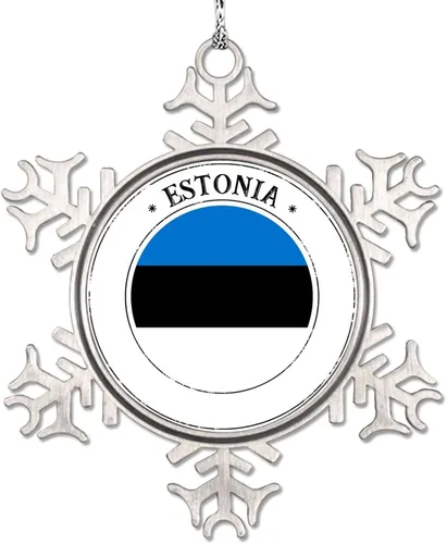 Miniatura 8 de Adornos de Navidad con la bandera de Haití 2022, adorno de copo de nieve, recuerdo de la ciudad del país, adornos de árbol de Navidad, regalo
