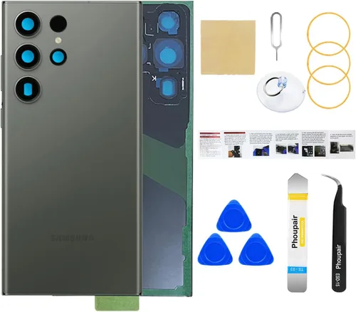 Miniatura 8 de Reemplazo de cristal trasero para Samsung Galaxy S24 con kit de herramientas de reparación profesional (Amber Yellow)