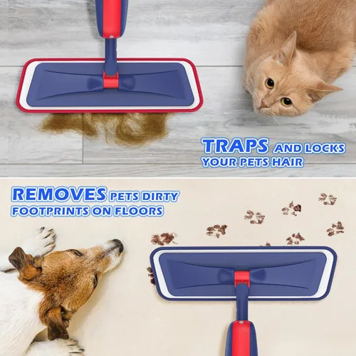 Miniatura 2 de Trapeadores en aerosol para limpieza de suelos: mopas húmedas MEXERRIS con 4 almohadillas lavables para Swiffer Powermop y 2 botellas recargables.