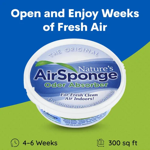 Miniatura 5 de Delta Nature's Air - Esponja absorbente de olores sin perfume, tina de plástico de 1/2 libras.