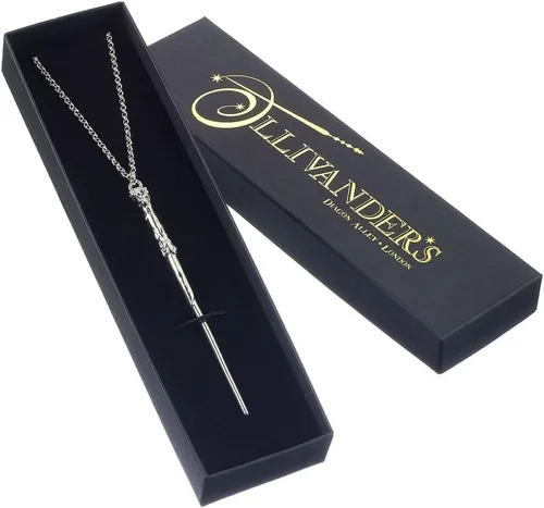 Miniatura 3 de Collar de varita de plata esterlina con licencia oficial de Harry Potter