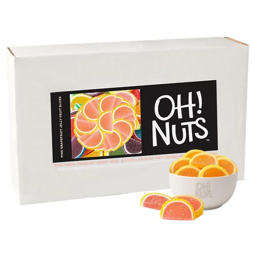 Miniatura 12 de Oh! Nuts Jelly Fruit Slices - Caramelos grandes surtidos de azúcar, bolsa a granel de 5 libras Confitería tradicional de gomitas masticables